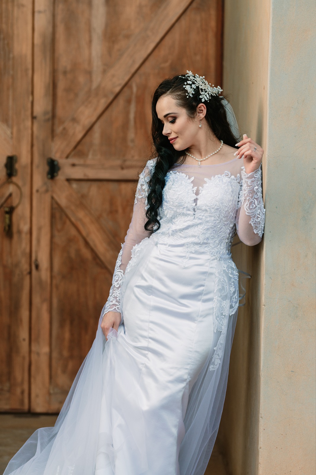 Wedding gown detail