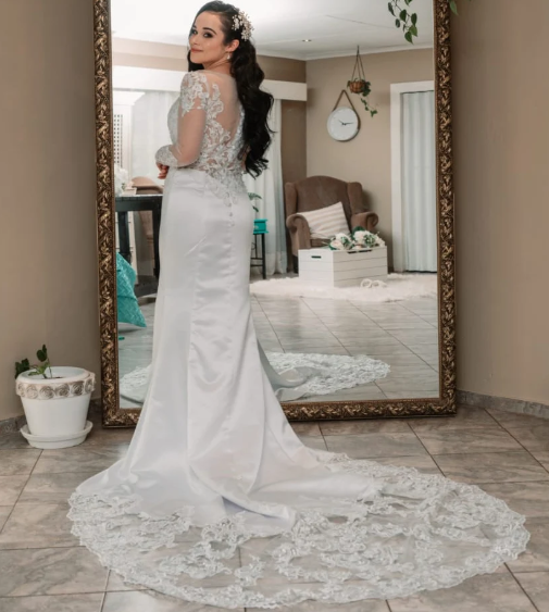 Wedding gown detail